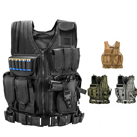 Tactical Vest Mil-Spec Combat Armor Vests Plate Carrier Swat Outdoors Hunting Fishing