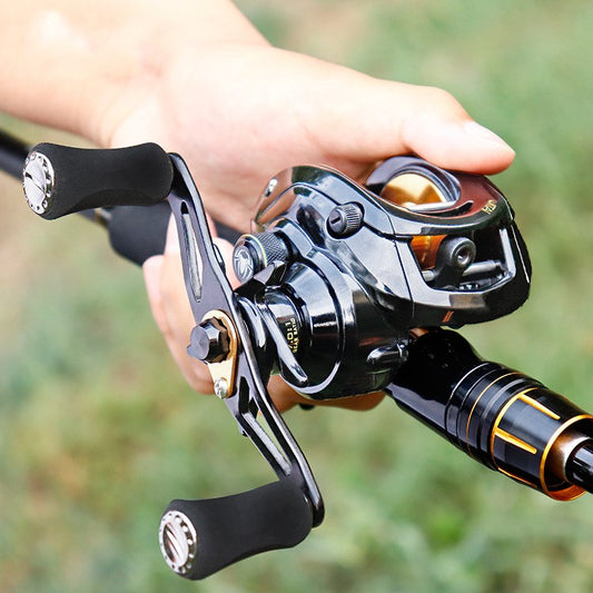 Magnetic Centrifugal Drop Fishing Reel with Carbon Fiber Brake Pads