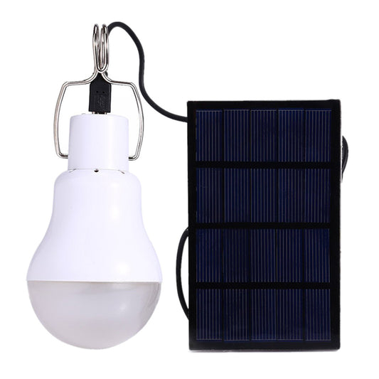 15w Solar Powered Portable Led Bulb Lamp, Solar Panel, Camping Light
